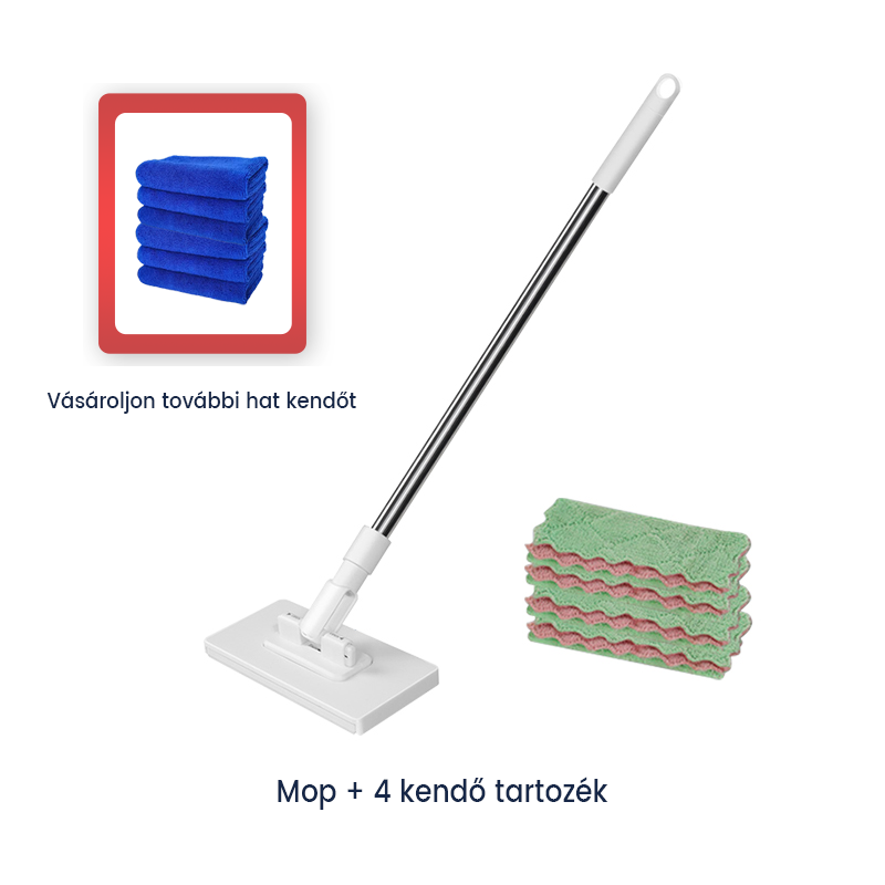 💥 Eldobható porfelmosó 4 újrafelhasználható kendővel 🧺🧼