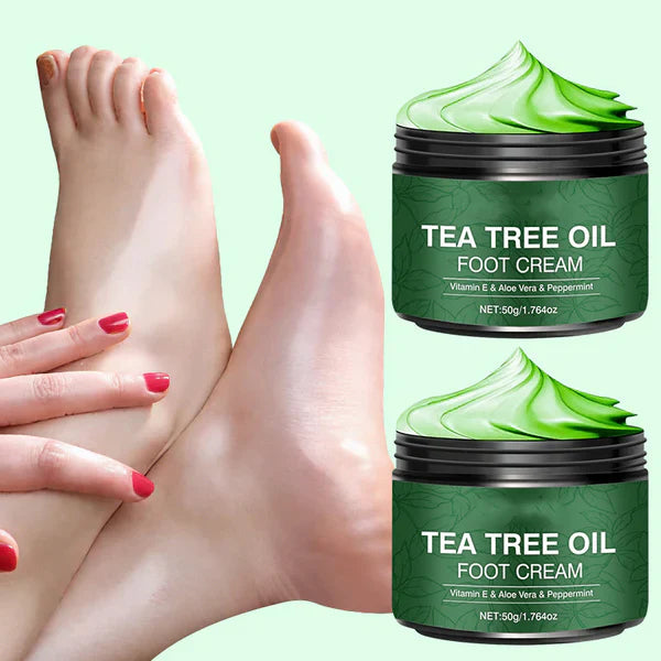 Nyugtató lábkrém aloe verával és teafaolajja