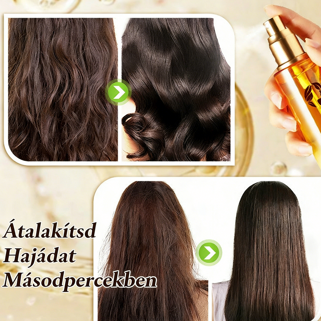 💁‍♀️✨Vlasový olej-sérum ve spreji pro kudrnaté vlasy ✨💆‍♀️Lehký 3v1 ošetřující sprej