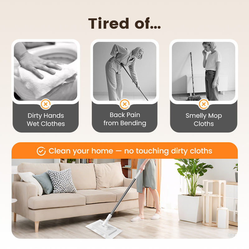 🟒💦Nejnovější nabídky – SLEVA 70 %🧹Jednorázová houbička se 4 vyměnitelnými náhradními hlavicemi