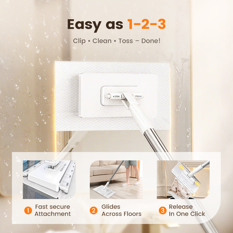 🟒💦Nejnovější nabídky – SLEVA 70 %🧹Jednorázová houbička se 4 vyměnitelnými náhradními hlavicemi