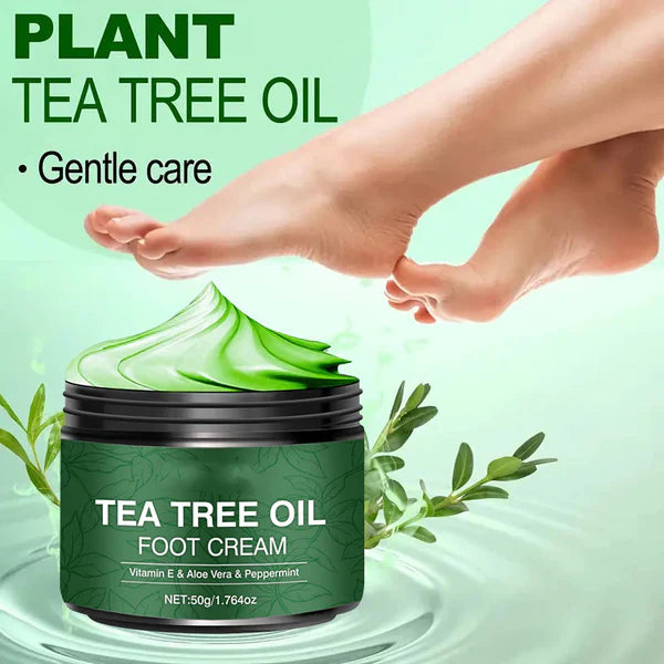 Nyugtató lábkrém aloe verával és teafaolajja