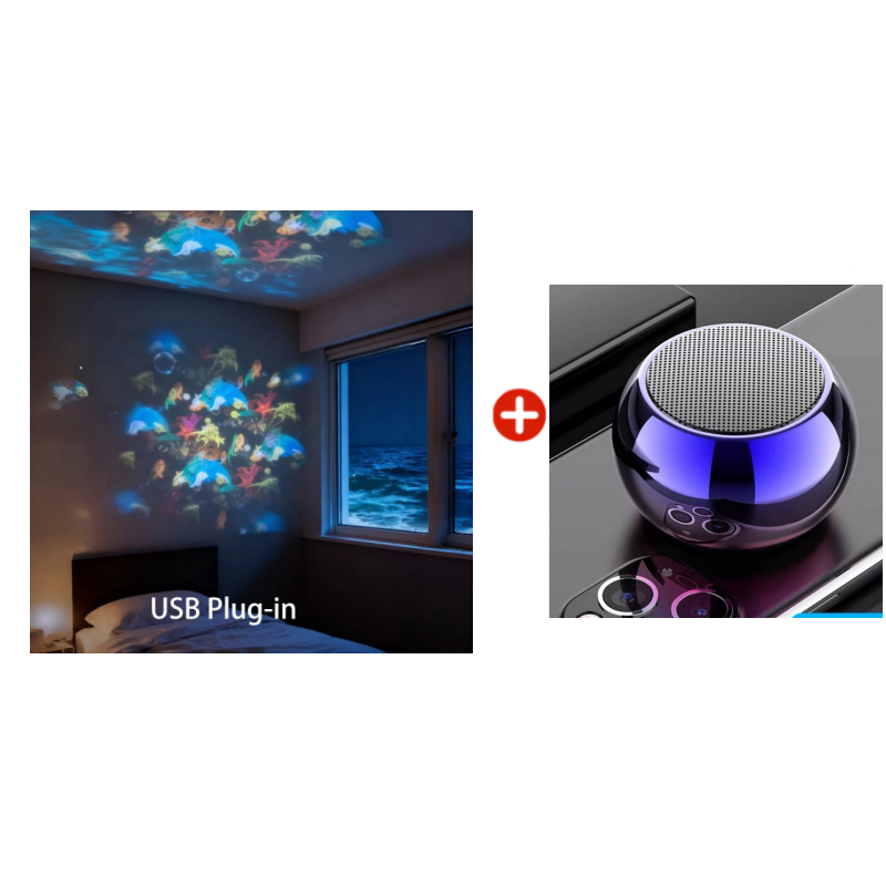 ✨Dynamicky rotující LED projektor