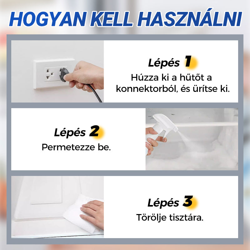 ❄️Leolvasztó spray hűtő-fagyasztóhoz