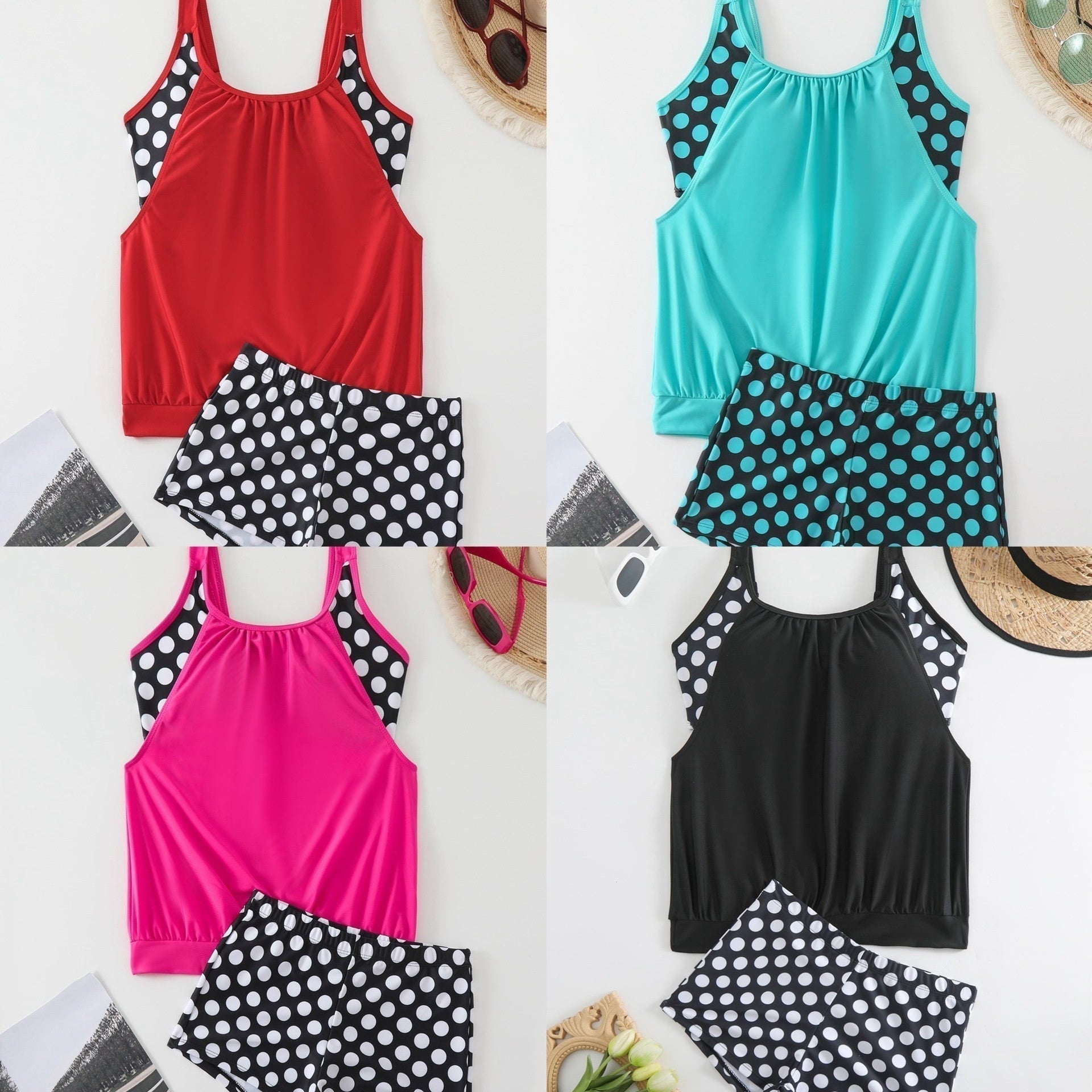 👙 Pöttyös Bikini [S-3XL] – Retró Stílus | Raktáron ⚫📏📦