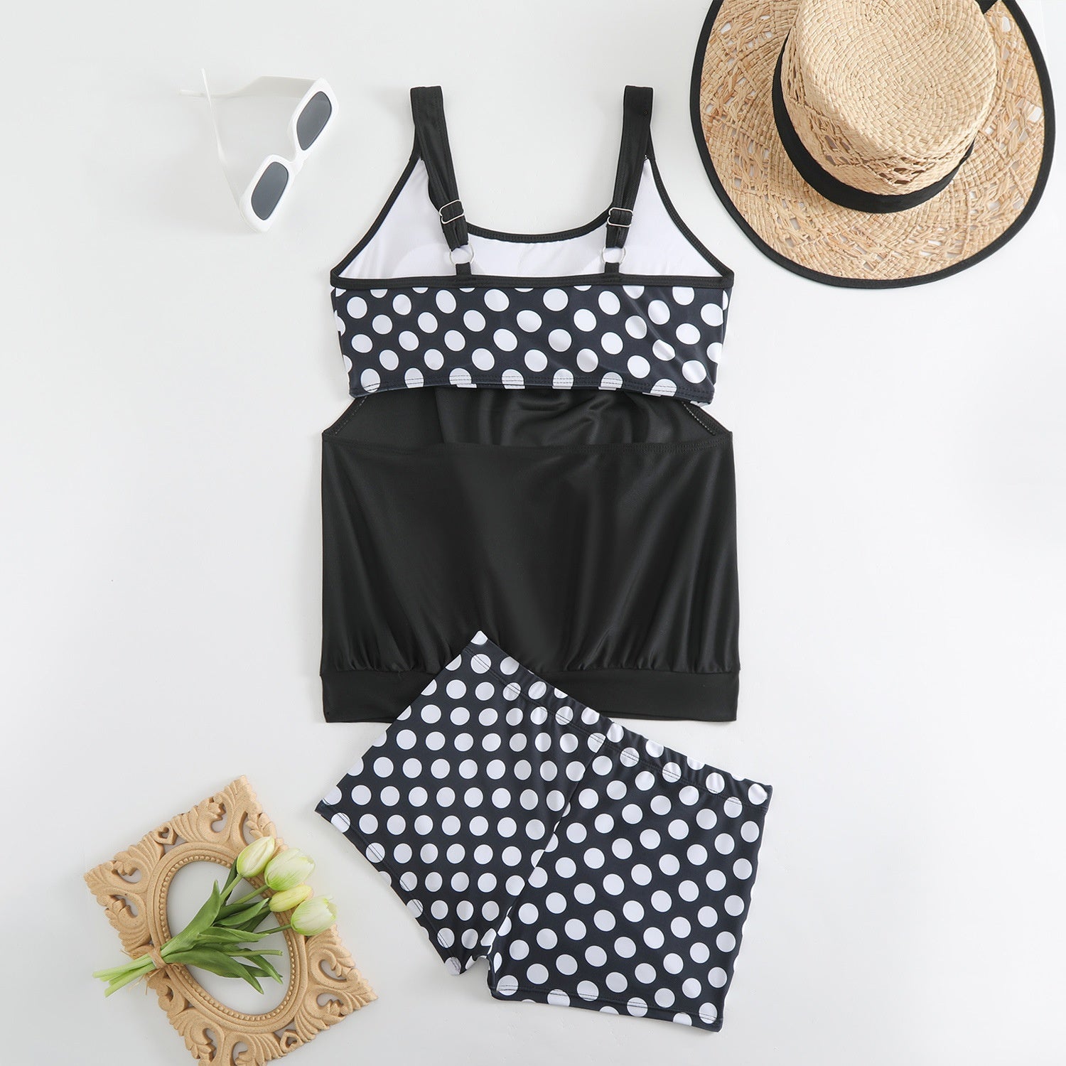 👙 Pöttyös Bikini [S-3XL] – Retró Stílus | Raktáron ⚫📏📦