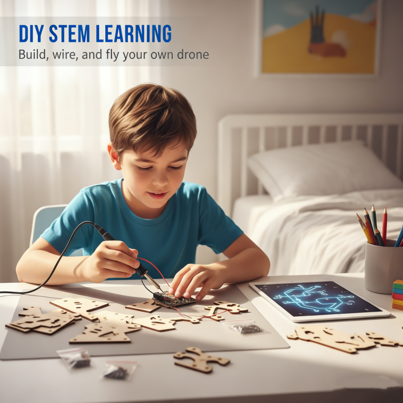 ✈️ Stavebnice dřevěné drony pro děti – STEM hračky, DIY a létání | Vzdělávací hračky🧩🧠🎁