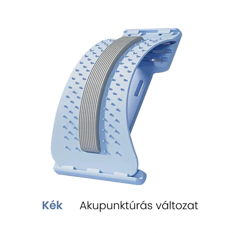 Mágneses deréknyújtó – akupresszúrás masszázs, hordozható kialakítás és hátfájás enyhítés 🧘‍♂️✨