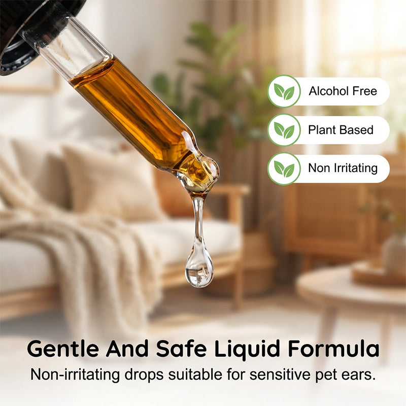 🐶🐱 Přírodní ušní kapky pro psy a kočky proti svědění a hromadění ušního mazu