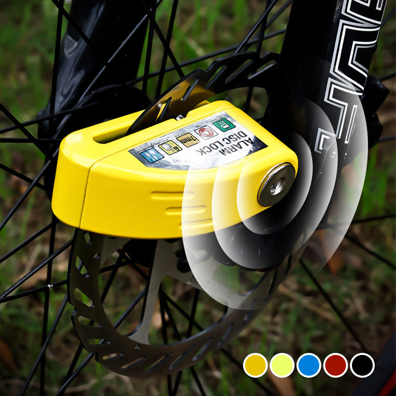 Kotoučový zámek s alarmem proti krádeži motocyklu