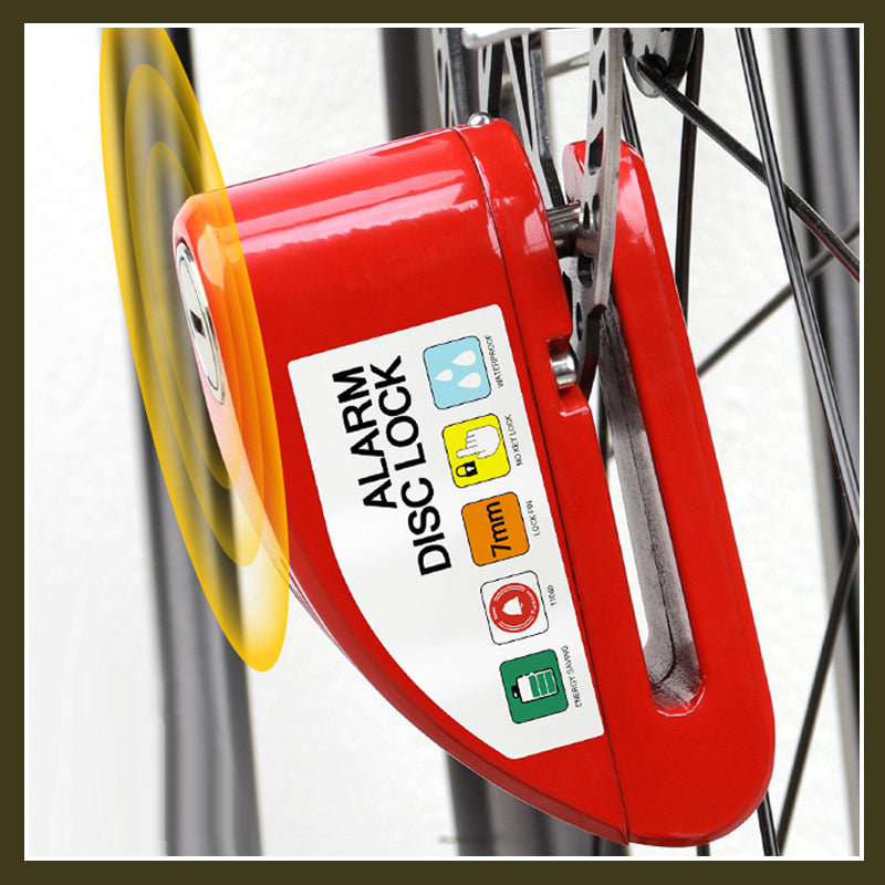 Kotoučový zámek s alarmem proti krádeži motocyklu