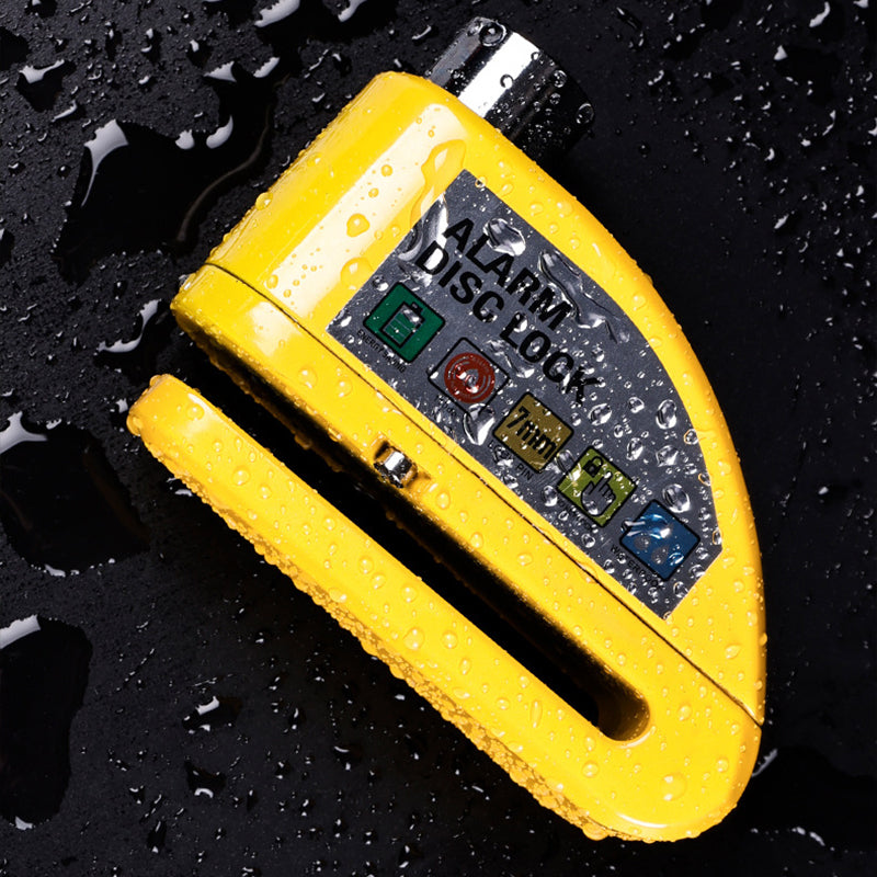 Kotoučový zámek s alarmem proti krádeži motocyklu