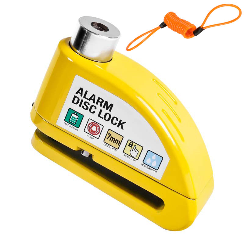 Kotoučový zámek s alarmem proti krádeži motocyklu