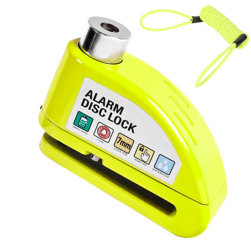 Kotoučový zámek s alarmem proti krádeži motocyklu