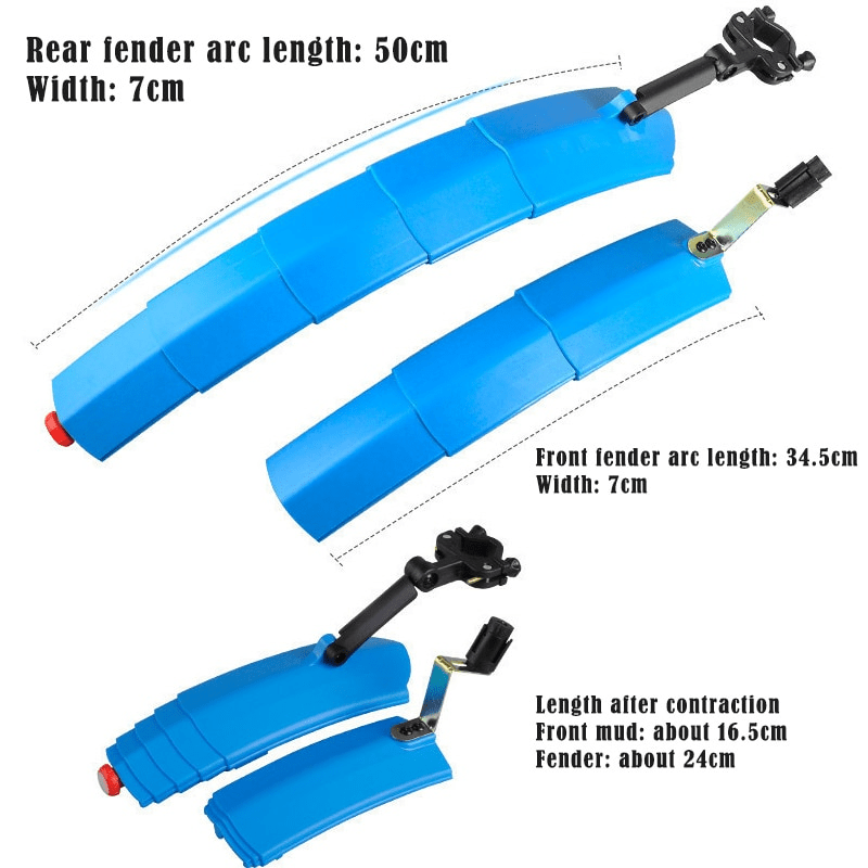 ✨"Dospělácký" blatník: 2 v 1 teleskopický štít + bezpečnostní světlo! 🚨✨ (Konec blatníků)