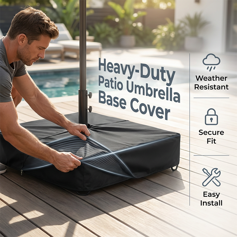 Voděodolný kryt základny slunečníku na terasu