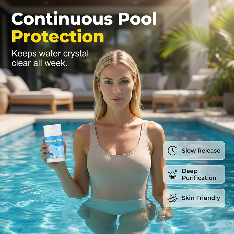 Tablety na čištění bazénů pro křišťálově čistou vodu