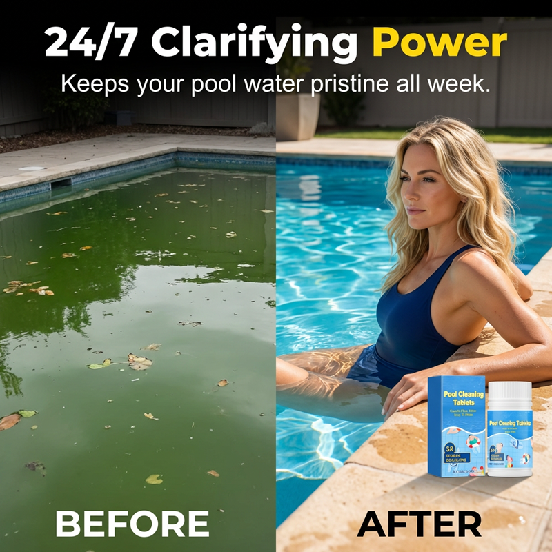 Tablety na čištění bazénů pro křišťálově čistou vodu