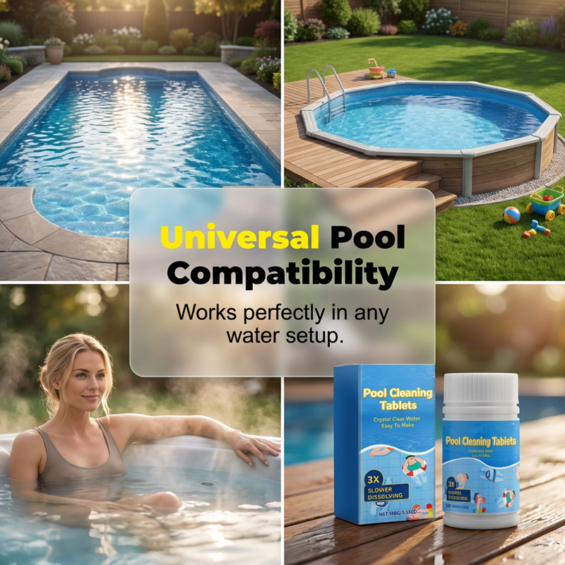 Tablety na čištění bazénů pro křišťálově čistou vodu