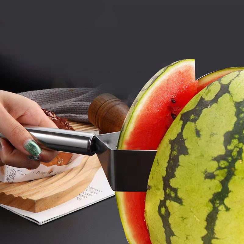 🔪🍉 Rozsdamentes acél háromszögletű gyümölcsosztó 🍍
