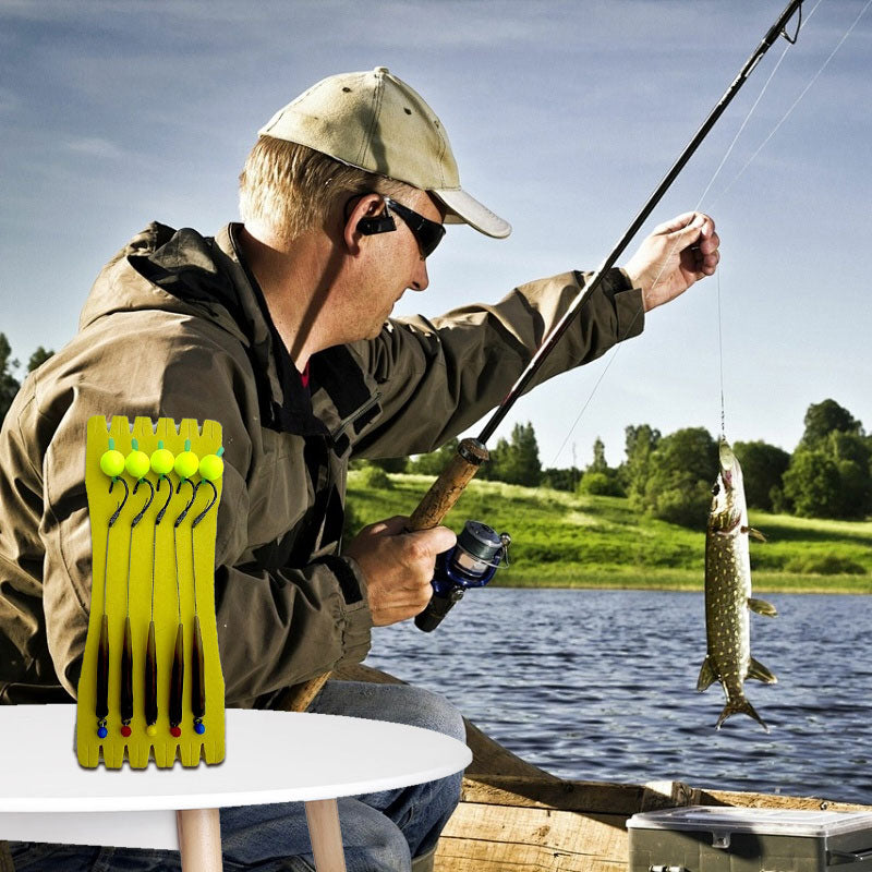 🎣 Nagy felhajtóerejű, úszó típusú horog – természetesen lebeg, pillanatok alatt kapás! 🐟💧 A csalit az optimális mélységben tartja – több kapás, kevesebb várakozás. 🔴⚡