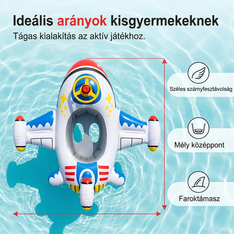 ✈️Felfújható medenceúszó gyerekeknek
