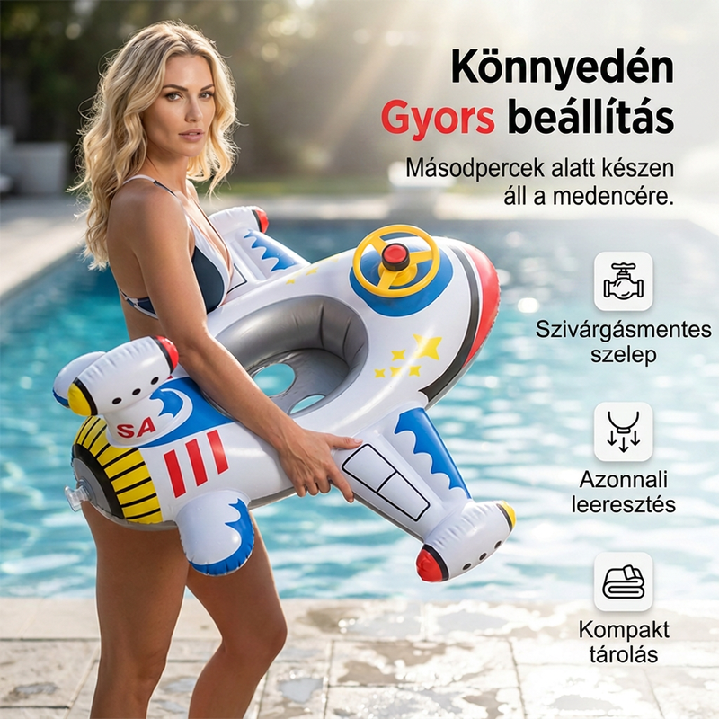 ✈️Felfújható medenceúszó gyerekeknek